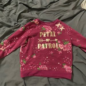 Petal patrol thick long sleeve shirt size 4T